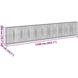  Gabionska košara s poklopcem 1100x50x200 cm pocinčano željezo | Eponuda.com