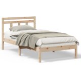  Krevetna konstrukcija Smeđa 160 cm x 200 cm Masivna borovina | shoptok.hr