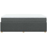 vidaXL Box spring postelja z vzmetnico temno siva 120x200 cm blago | Shoptok.si