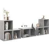  6-dijelni set TV ormarića siva boja betona od iverice | shoptok.hr
