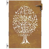  Vrata 85 x 125 cm od čelika COR-TEN s uzorkom stabla | shoptok.hr