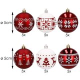  Set Božićnih Kuglica za Ukrasiti Božićno Drvce - 30 komada | shoptok.hr