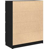  Komoda crni hrast 80x35x99 cm od konstruiranog drva | shoptok.hr