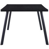 vidaXL Jedilna miza črna 200x100x75 cm kaljeno steklo | Shoptok.si