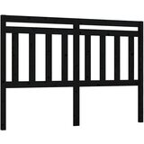 Maison Chic posteljno vzglavje - vzglavna omarica - nočna omarica črno 166x4x100 cm trdna borovina, (21705677) Cene