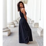 Gemre Black long dress with a slit Édouard | Shoptok.si