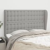  Uzglavlje s ušima svjetlosivo 147x23x118/128 cm od tkanine | shoptok.hr