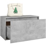  Klupa za hodnik 80 x 40 x 45 cm boja betona konstruirano drvo | shoptok.hr
