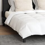 vidaXL Odeja z blazino 3 pcs Bela 200 x 220 cm Puh | Shoptok.si