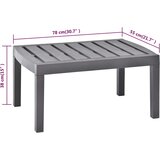  Vrtni stol boja kave 78 x 55 x 38 cm plastični | Eponuda.com