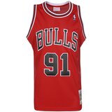 Mitchell & Ness Tehnička sportska majica 'DENNIS RODMAN' vatreno crvena / crna / bijela | shoptok.hr