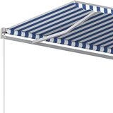  Automatska tenda na uvlačenje sa stupovima 4 5x3 m plavo-bijela | shoptok.hr