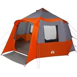 Šator za kabinu 12 osoba Siva i narančasta 405 x 405 x 273 cm | shoptok.hr