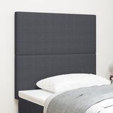 vidaXL LED vzglavje temno sivo 100 cm iz kordurojskega blaga u
