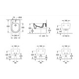 Villeroy Boch 540500R1 Avento CeramicPlus 37 x 53 cm viseči bide | Shoptok.si