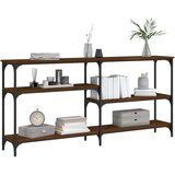  Konzolni stol boja smeđeg hrasta 160x29x75 cm konstruirano drvo | shoptok.hr