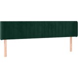  Uzglavlje s ušima tamnozeleno 183x16x78/88 cm baršunasto | shoptok.hr