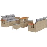  Sjedeća garnitura za vrt 11 kom. 8-Broj sjedala Bež 179 x 179 x 85 cm | Shoptok.si