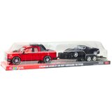  Set terenskog automobila Crveni kamion za vuču Crni sportski automobil 59 cm | shoptok.hr