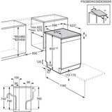 Aeg FFB53617ZW Serija 6000 Namizni stroj | Shoptok.si