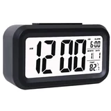 LED črna digitalna budilka in termometer, (20391289)
