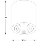 Zuma line ACGU10-158-N - LED RGBW prigušiva spot svetiljka 1xGU10/6W/230V IP44 bela+daljinski upravljač | Eponuda.com