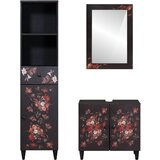  Set ormarića za kupaonicu s ladicama 3 pcs Čvrsto drvo manga | Eponuda.ba