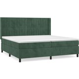  The Living Store Box spring postelja z vzmetnico temno zelena 200x200 cm žamet - Box Spring Postelja, (21448864) | Shoptok.si
