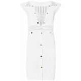 Liu Jo bela haljina od pletiva LJMA4056 MS52N 10701 cene
