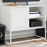 Furnova TV omarica bela 68x39x60,5 cm jeklo, (21924777) | Shoptok.si
