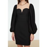Trendyol Black Balloon Poplin Sleeve Dress | ePonuda.com