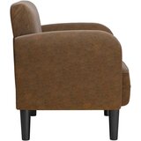SOFA fotelja s naslonima za ruke smeđa 54 cm umjetna koža | shoptok.hr