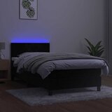  box spring s madracem LED crni 90x200 cm baršun | shoptok.hr