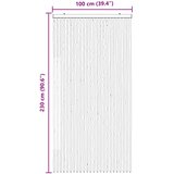  Zavjesa protiv insekata Chenille Siva i crna 100 x 230 cm | shoptok.hr