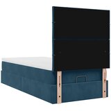  Okvir kreveta s madracima tamnoplavi 90x190cm baršunasti | shoptok.hr