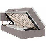  LED krevet za pohranu s madracem Sivosmeđa 100 x 200 cm Tkanina | shoptok.hr