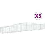  Lučne gabionske košare 5 kom 400x30x40/60 cm pocinčano željezo | shoptok.hr