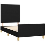  Okvir za krevet bez madraca crni 90x190cm od tkanine | shoptok.hr