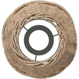 vidaXL Senčilo za stropno svetilko rjavo Ø15x12 cm pleteno | Shoptok.si