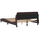  Okvir za krevet Dover tamnosmeđi 120 x 200 cm od tkanine | shoptok.hr