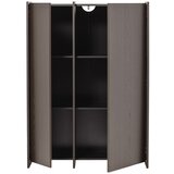 WOOOD Temno rjava omarica v jesenovem dekorju 102x140x44 cm Brock – | Shoptok.si