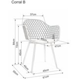 Molarem Home Stolica Corral B-bijela | shoptok.hr