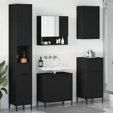 Set namještaja za kupaonicu Zidne Crna Inženjersko drvo, Metal | shoptok.hr