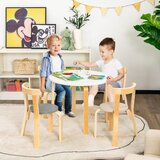  Dječji drveni stol s 4 stolice za dječju sobu | shoptok.hr