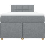  Krevet s oprugama i madracem svjetlosivi 120x190 cm od tkanine | shoptok.hr