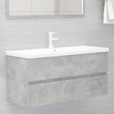 vidaXL Omarica za umivalnik betonsko siva 100x38,5x45 cm iverna plošča Cene