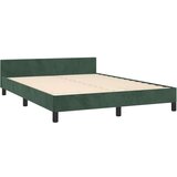  posteljni okvir z vzglavjem temno zelen 140x190 cm žamet, (20739314) | Shoptok.si