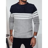 DStreet Sweter męski w paski szary Cene
