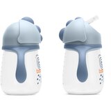 Baboo Cup with Silicone Straw čašica sa slamkom Blue Haze 9m+ 260 ml | shoptok.hr
