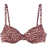 Lascana Bikini gornji dio roza / bordo